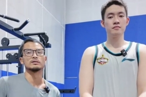 宁波男篮晒训练视频：健身小课堂开课啦 钢线旋转抗组