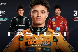 F1拉斯维加斯站二练：诺里斯最快，安东内利、勒克莱尔分居二三