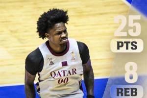 古德温25+8+8率卡塔尔爆冷取胜！黎巴嫩球迷：卡塔尔10个归化球员