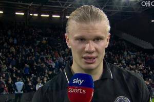 哈兰德：进球？为曼城效力就该有好表现 观众们会很享受这场比赛