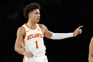 16分44秒历史第2快三双！杰伦·约翰逊：就是打自己比赛 没啥特别