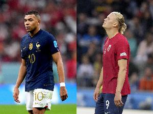 姆巴佩VS哈兰德！法国和挪威此前曾16次交手，但从未在大赛碰面