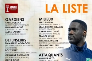 科特迪瓦非洲杯名单：阿玛德、扎哈、凯西、阿莱在列