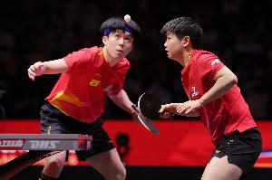 王楚钦/孙颖莎3-0玛纳什·沙/奇塔莱，取得WTT总决赛混双开门红