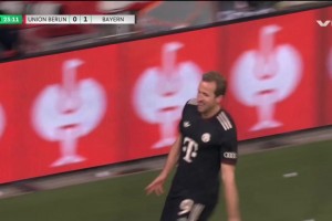 拜仁再下一城！凯恩门前头球破门，基米希角球送助攻！