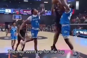 此前阿门训练中三分这么丝滑，但可惜比赛中还是不准啊！