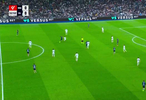 塞尔塔对阵皇马的第一个进球，很潇洒的射门方式